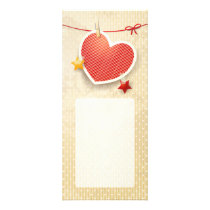 Paper heart rack cards