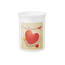 Paper heart pitchers
