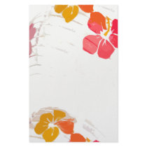 Paper Lantern Hibiscus Flower Stationery