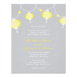 Paper Lantern Wedding Invitation (Linen Paper)