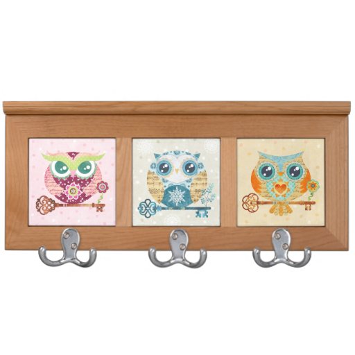 Paper Owls Nursery Coat Rack Hanger Zazzle