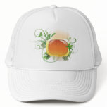 Paper pattern with green leaf 04 hats