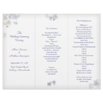 Paper Petals Artistic Wedding Program Template Letterhead Design