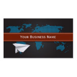 Paper Plane Flying into the World Business card