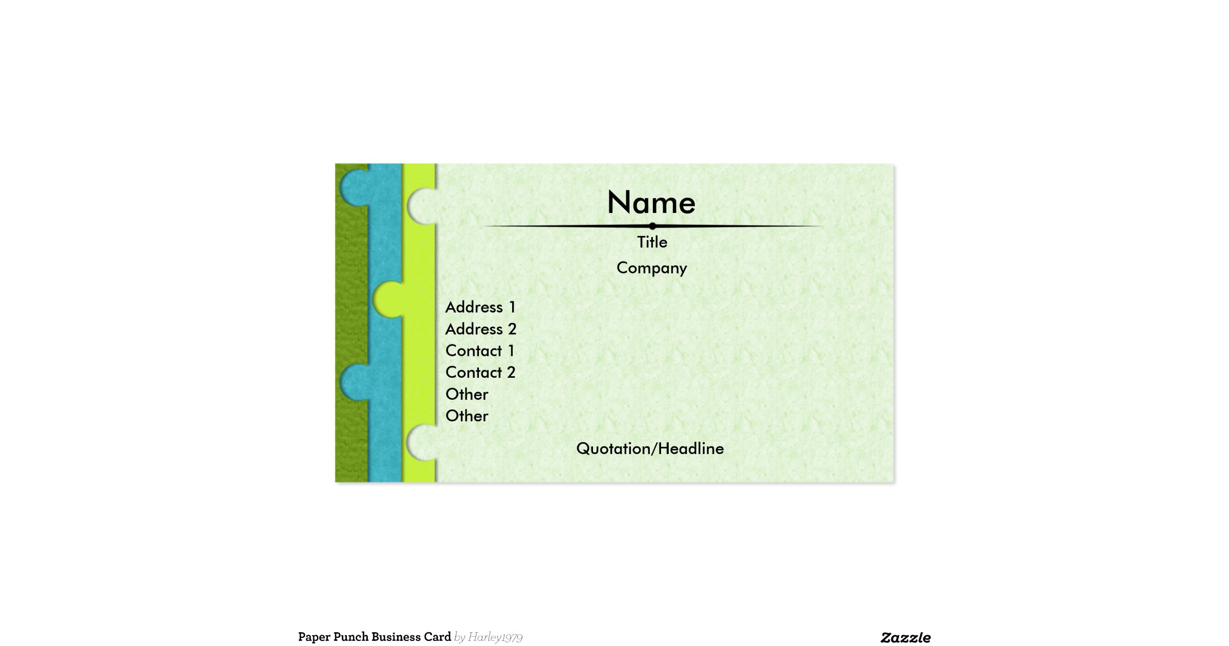 paper punch business card punch business card