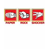 Paper Rock Shocker t-shirts