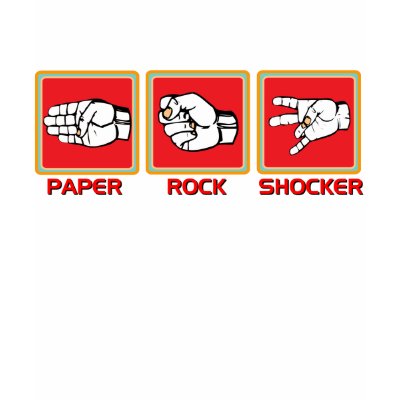 Paper Rock Shocker T Shirt by lalalandshirts