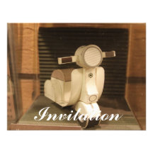 Paper Scooter Invites