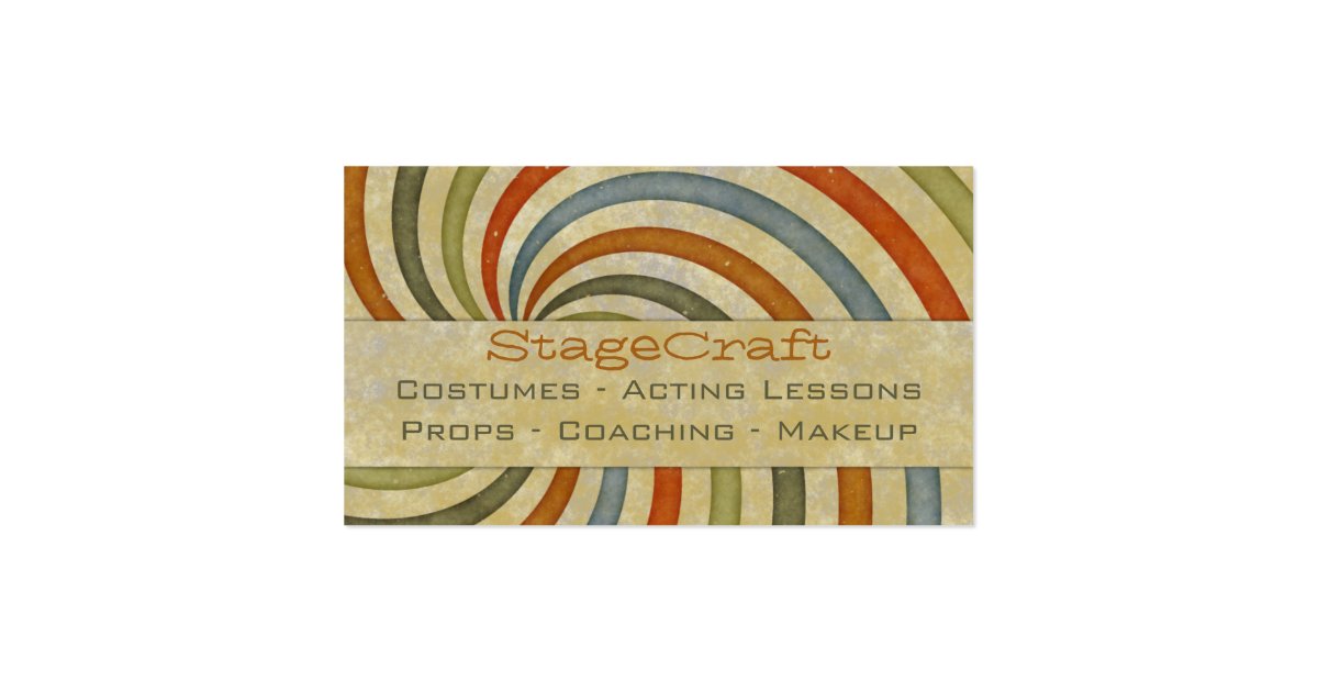 Paper Swirl Retro Business Card Zazzle