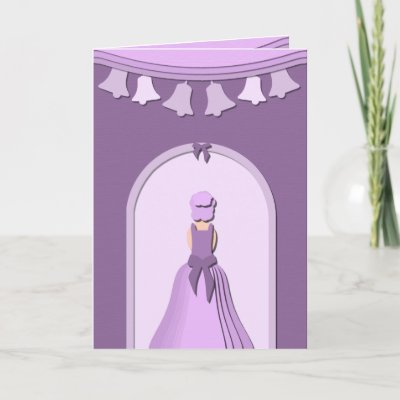 Ideal for a bridal shower or an informal wedding This purple masterpiece is 
