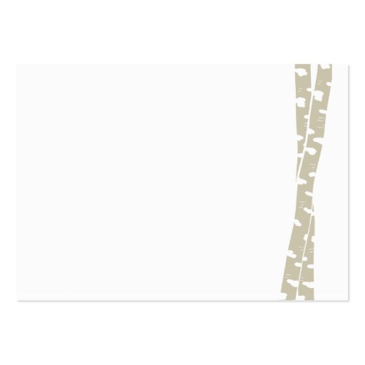 Paper White Birch Business Card Template (back side)