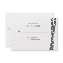 Paper White Birch/ Reply Card Invitation