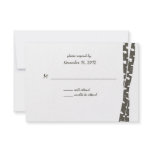 Paper White Birch/ Reply Card Invitation