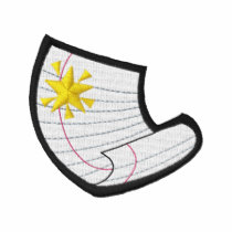 Paper with star embroidered shirts by ZazzleEmbroidery Paper with star embroidered shirts