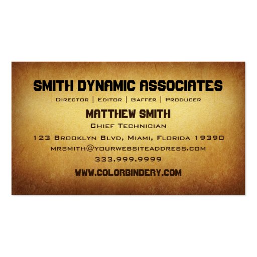 Papered Archive Barbers Haircut Business Card (back side)