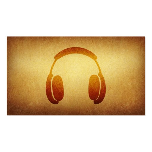Papered Archive Deejay Headphone Business Card