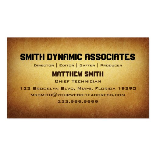 Papered Archive General Business Card (back side)