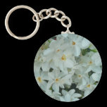 Paperwhite Narcissus Keychain