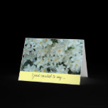 Paperwhite Narcissus Thank You Card