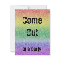 Papery Rainbow Invitations