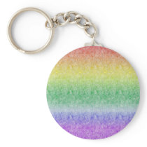 Papery Rainbow Keychain
