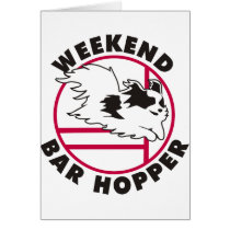 Papillon Agility Weekend Bar Hopper Cards