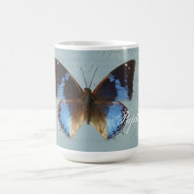 Papillon bleu mug