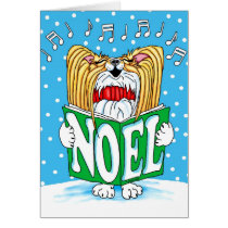 Papillon Christmas Caroler RW cards