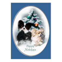 Papillon Christmas Gifts Business Cards