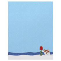 Papillon Christmas Mail Sable Letterhead