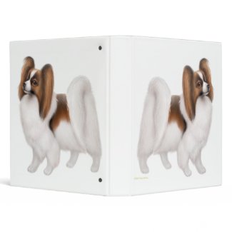 Papillon Dog Avery Binder binder