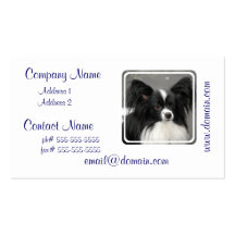 Papillon Dog Business Cards