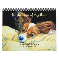 Papillon Dog Calendar by Dogartist Papillon Dog Calendar