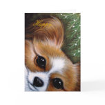 PAPILLON DOG HOLIDAYS Card PAPILLON DOG HOLIDAYS Card
