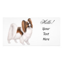 Papillon Dog Photo Card