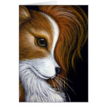 PAPILLON DOG PROFILE 2 CUSTOMIZE Card PAPILLON DOG PROFILE 2 CUSTOMIZE Card
