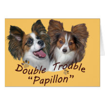 Papillon "Double Trouble" Cards
