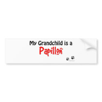 Papillon Grandchild bumper stickers