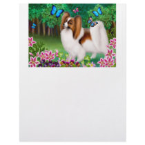 Papillon in Garden Letterhead