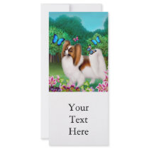 Papillon in Garden Rack Card rack cards by twopurringcats Papillon in Garden Rack Card rack cards