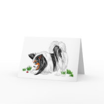 Papillon Lady Bug Dreams Card