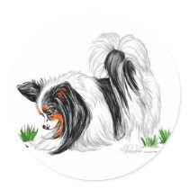 Papillon Lady Bug Dreams stickers by DanesRUs Papillon Lady Bug Dreams stickers