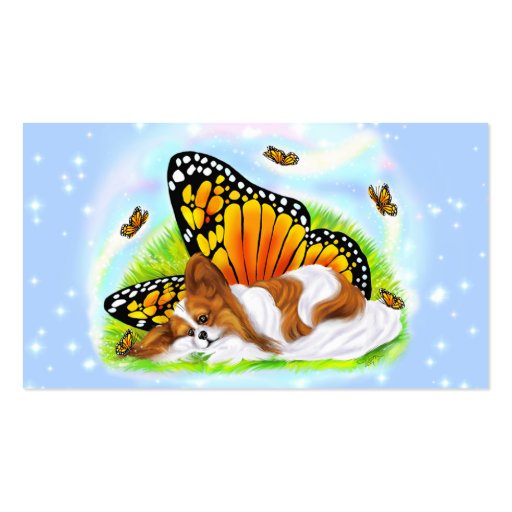 Papillon Mystical Monarch Business Cards (back side)