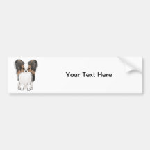 Papillon (picture) bumper sticker