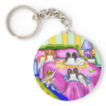 Papillon Pink Comfort Keychains