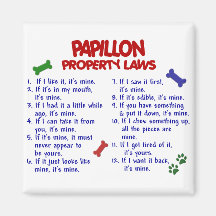PAPILLON Property Laws 2 Magnets