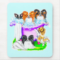 Papillon Tub Full mousepads by DanesRUs Papillon Tub Full mousepads
