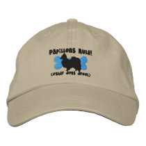 Papillons Rule Embroidered Hat embroidered hats by MenagerieMayhem Papillons Rule Embroidered Hat embroidered hats