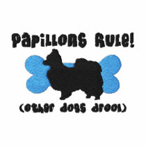 Papillons Rule Embroidered Shirt (Zip Hoodie) embroidered shirts by MenagerieMayhem Papillons Rule Embroidered Shirt (Zip Hoodie) embroidered shirts