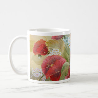 papoilas escarlate coffee mug